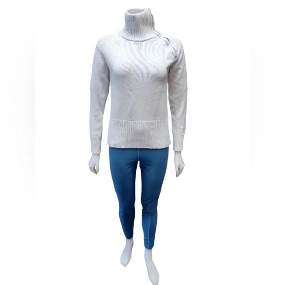 G-Star  LS Turtleneck Knit White Sweater Size Small - Picture 1 of 10